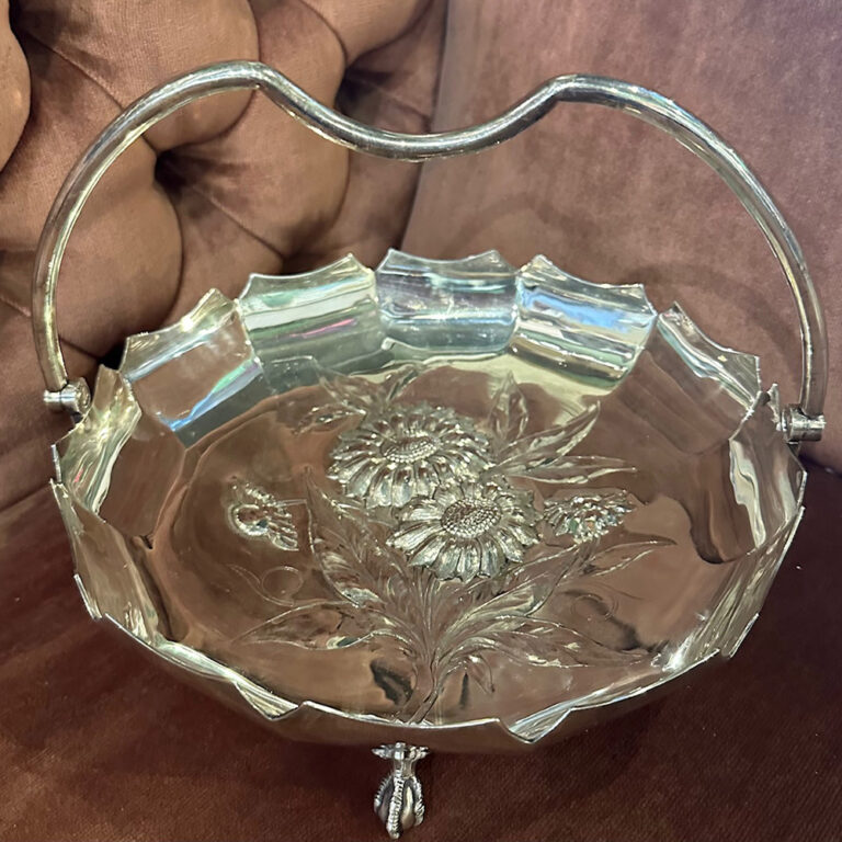 Silver plate fruit dish