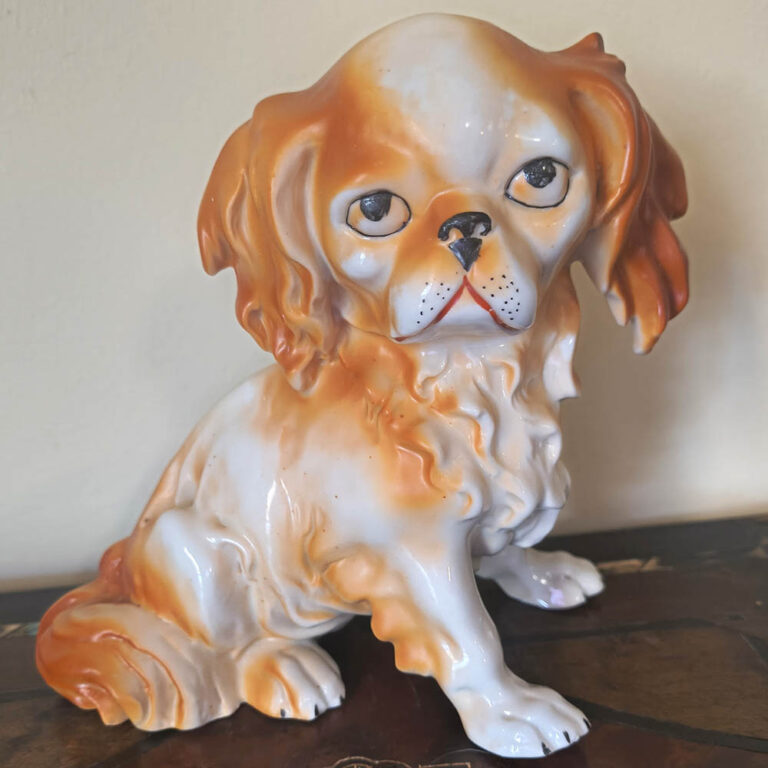pottery dog figurine