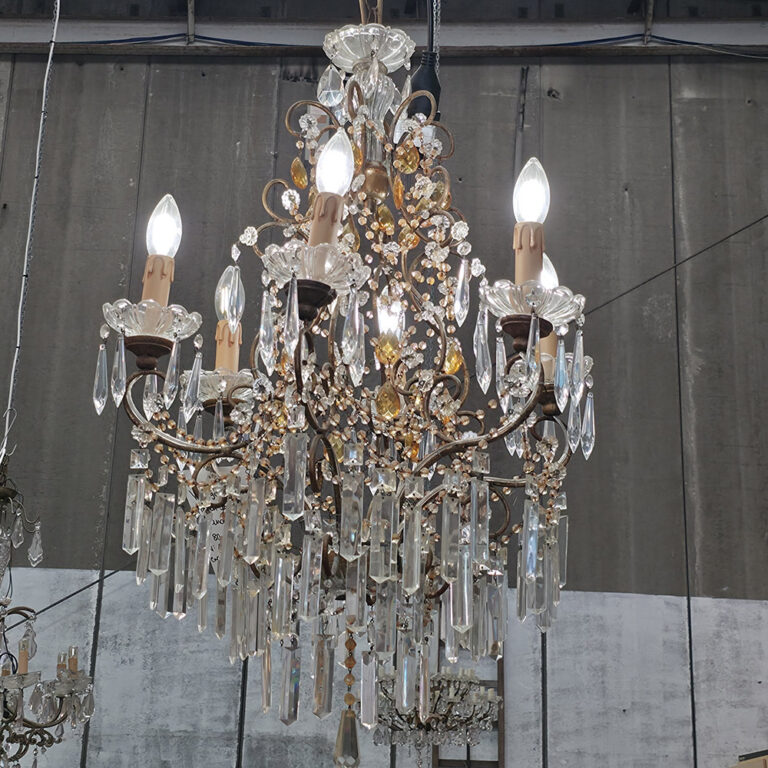 Ornate chandelier in the French style
