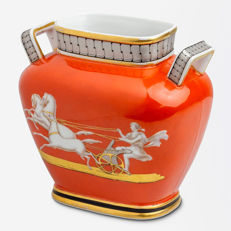 Greek Revival porcelain vase Attributed to Samuel Alcock, c.1860