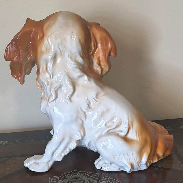 pottery dog figurine