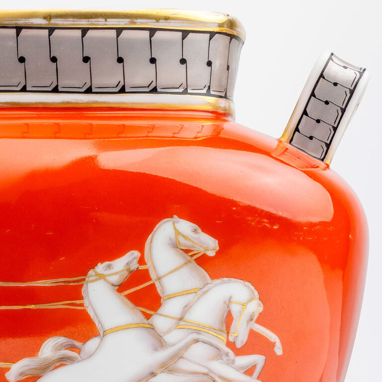 Greek Revival porcelain vase Attributed to Samuel Alcock, c.1860