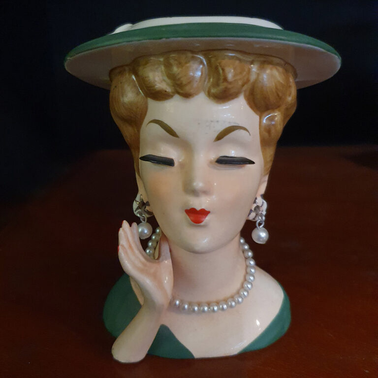 Japanese lady’s head vase