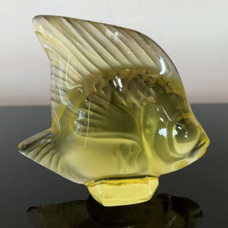 Lalique glass fish figurine