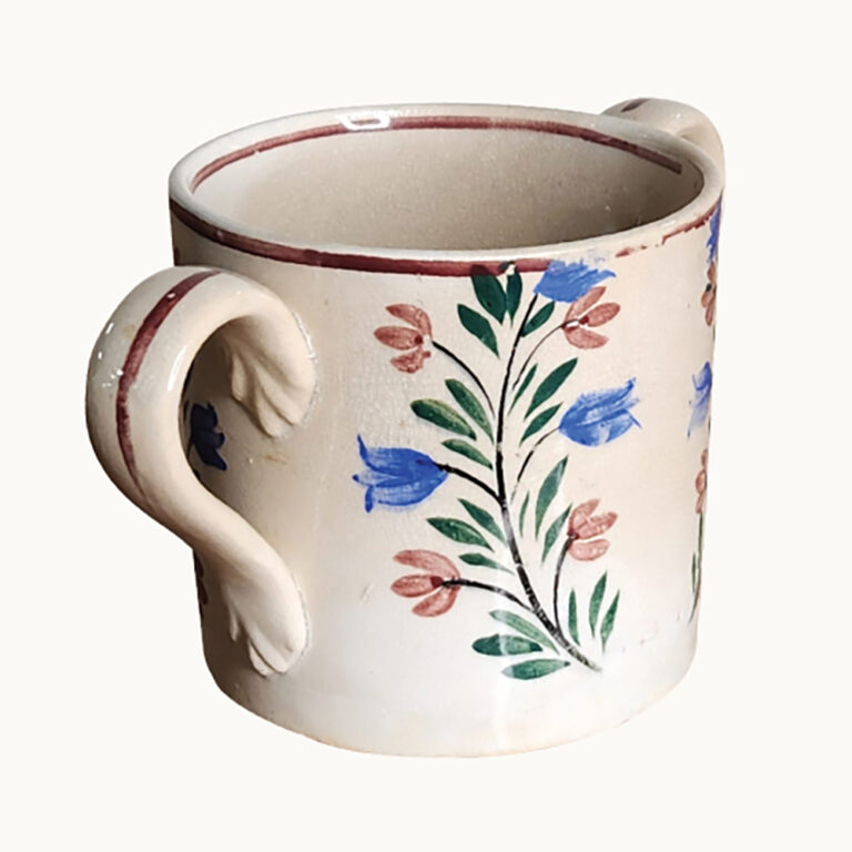 Staffordshire pottery loving cup