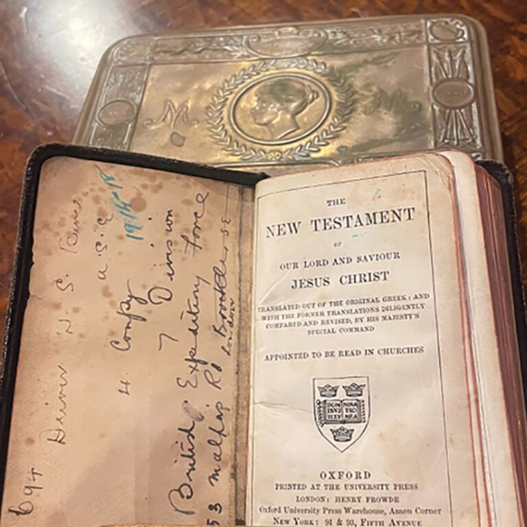 Unique piece of war memorabilia