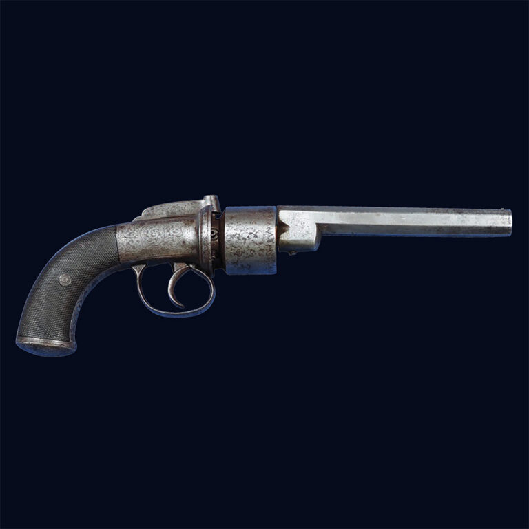 Transitional six shot percussion revolver