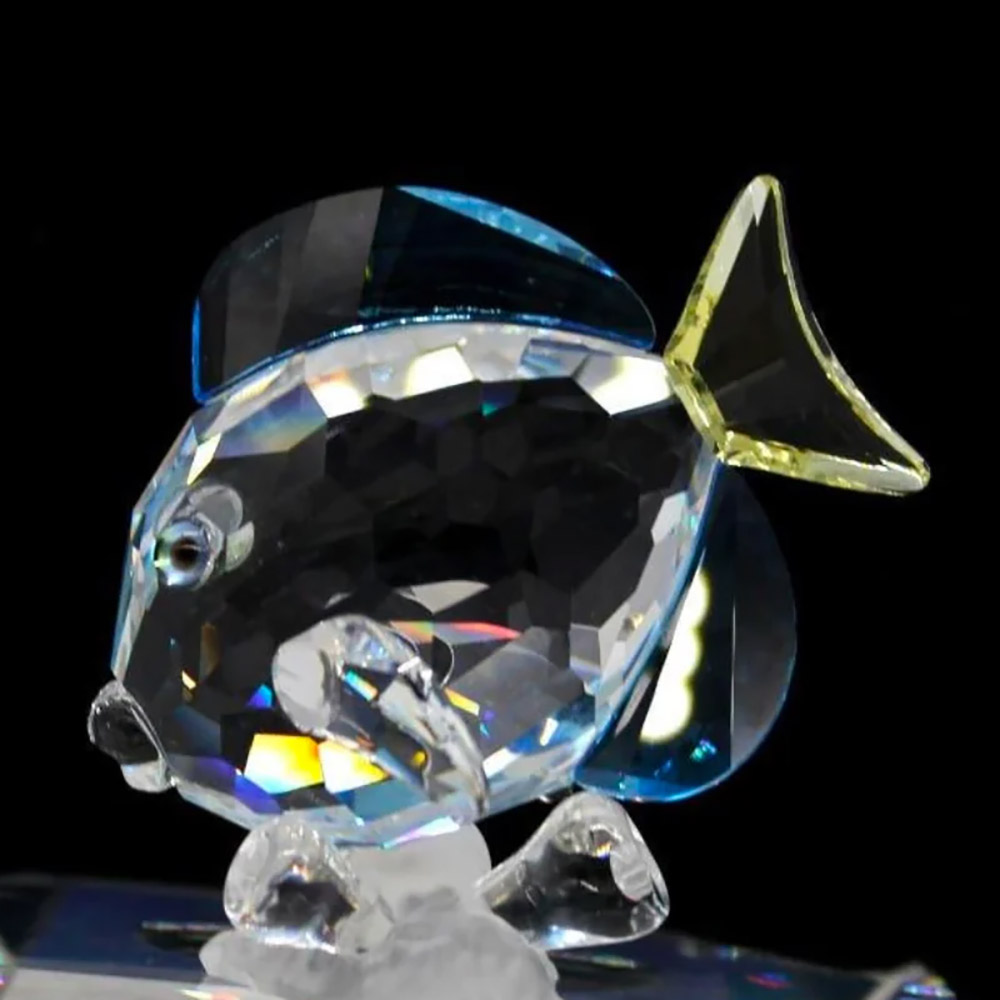 Gorgeous Swarovski crystal Blue Tang fish figure - Antiques to Vintage