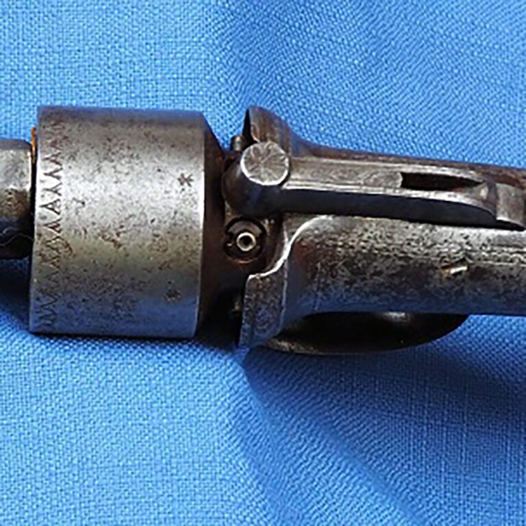 Transitional six shot percussion revolver