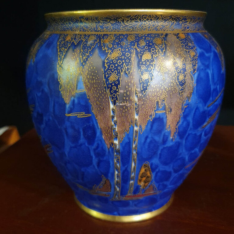 Art Deco Carltonware vase in the Forest Tree design