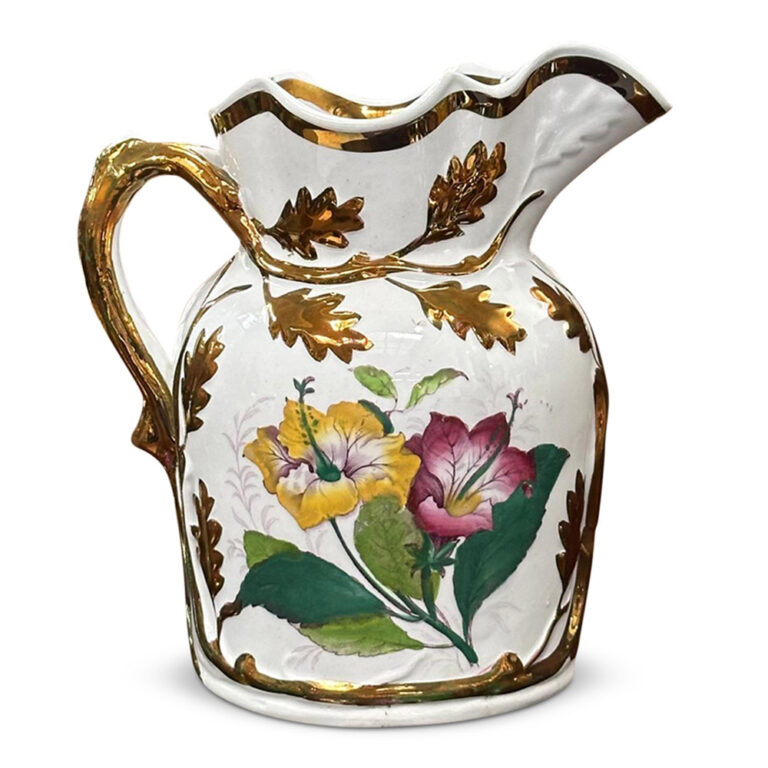 English lustre jug c.1851 Livesley Powell and Co jug