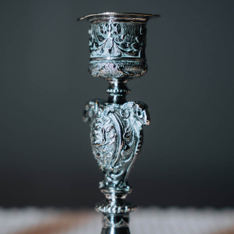 Pair of silverplated candlesticks By Walker & Hall