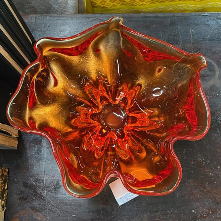 Mid century art glass vase