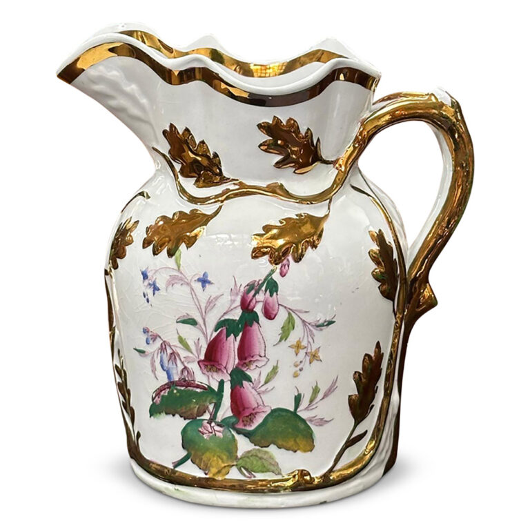English lustre jug c.1851 Livesley Powell and Co jug