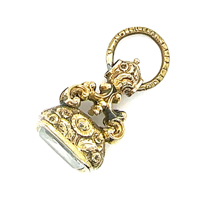 Ornate rolled gold seal c.1850