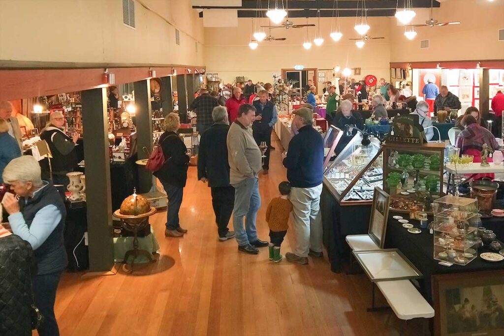 Busy hall at Chiltern Antiques Fair August 2026