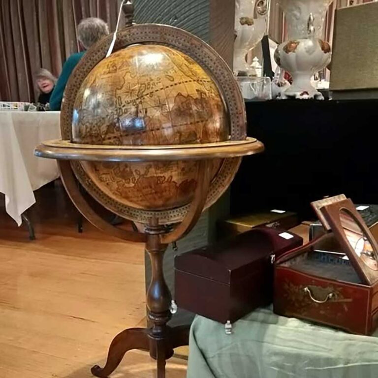 Exquisite antique globe at Chiltern Antique and Collectables Fair