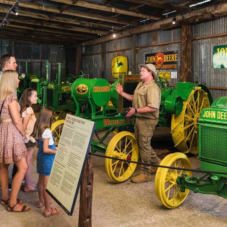 Iron and Steam Fair John Deere Display at Historic Village Herberton