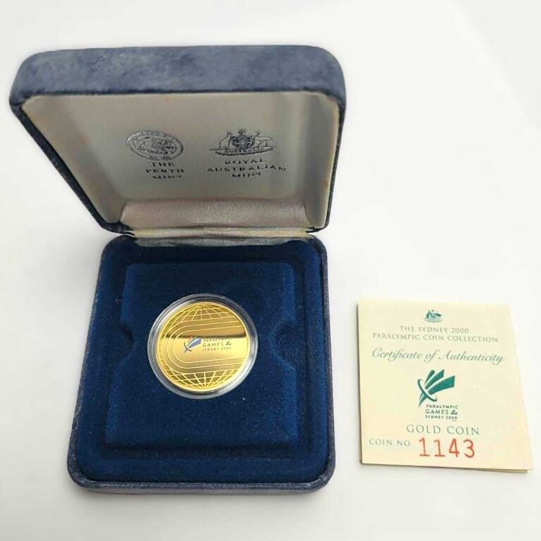 Sydney 2000 Paralympic Games Limited Edition 10.021g Gold $100 Coin