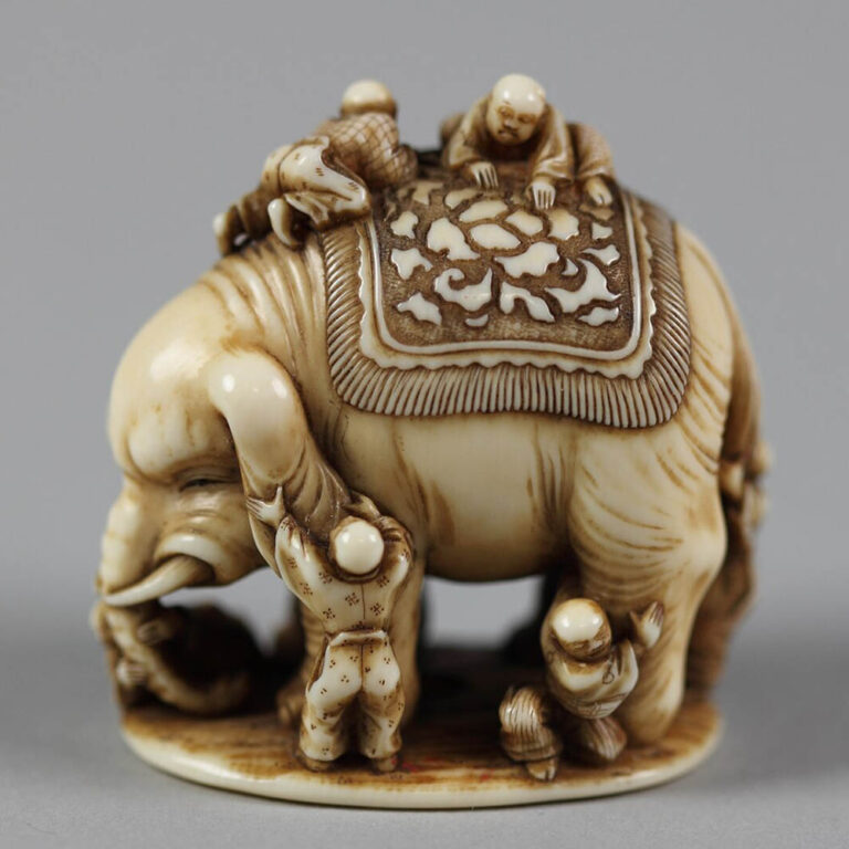 19th century elephant ivory netsuke