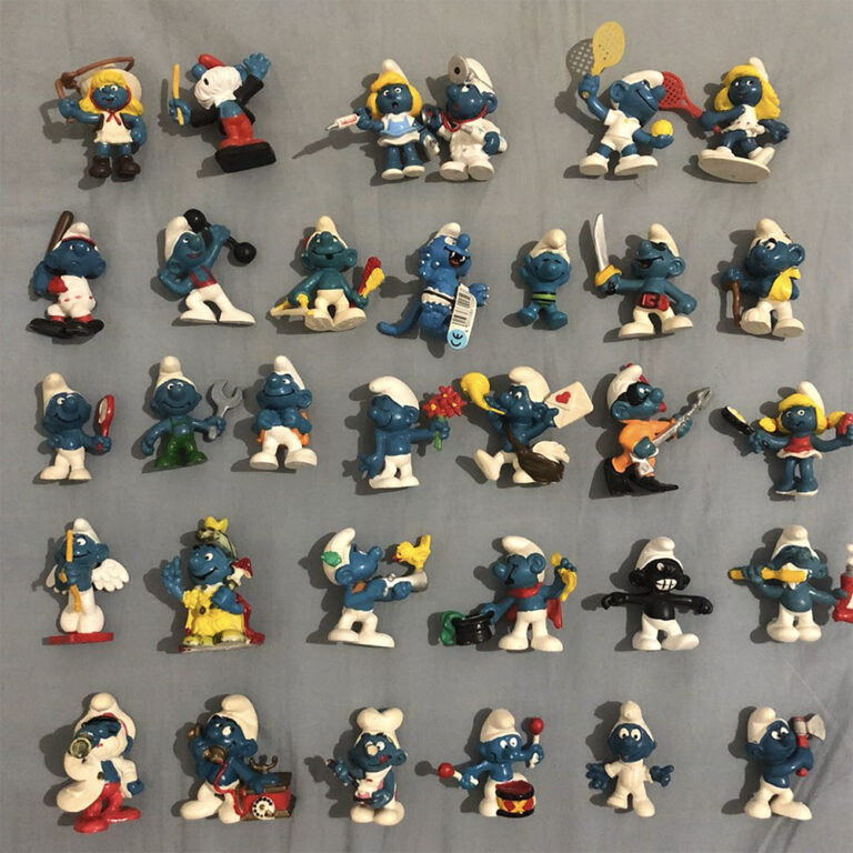 range of smurf figures