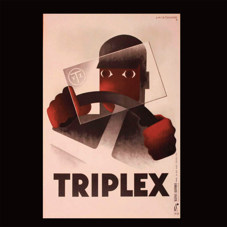 triplex art deco poster by cassandre