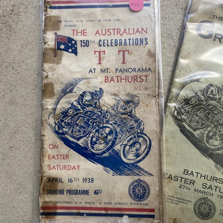 Early Bathurst Grand Prix racing carnival programmes
