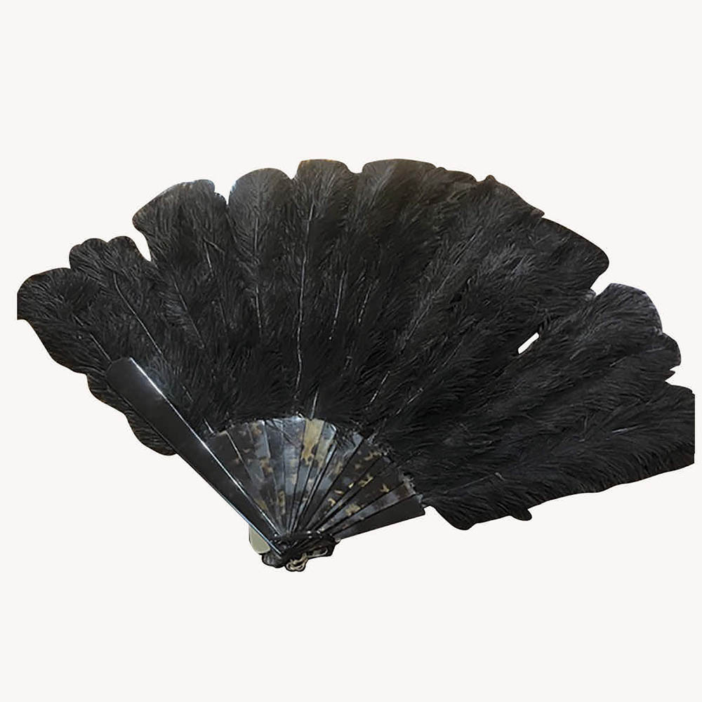Art Deco fan made from ostrich feathers and tortoiseshell