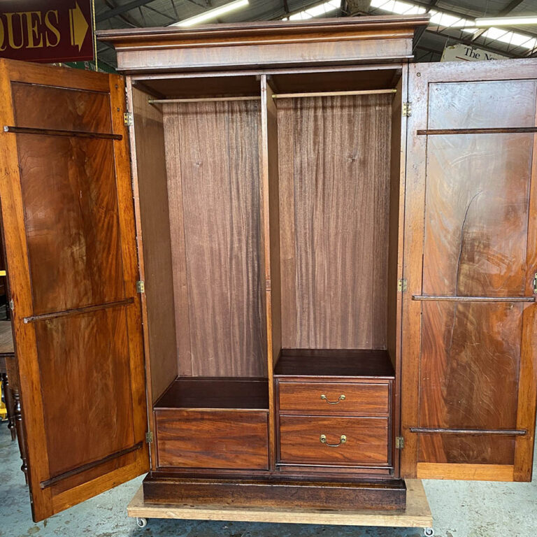 Early Victorian cedar wardrobe