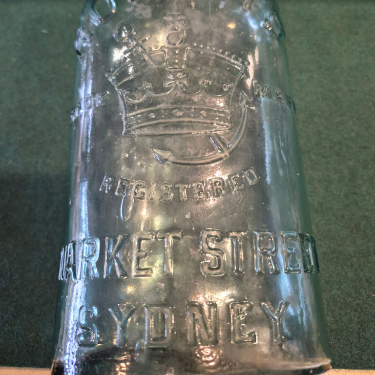 A Roberts Imperial quart whisky bottle from the late 1800s.