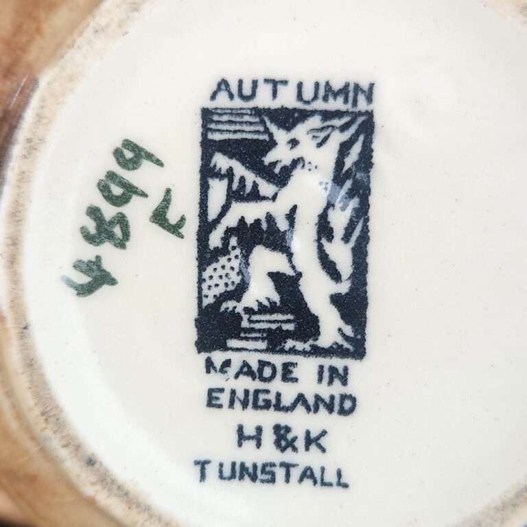 Small H & K Tunstall jug, Autumn pattern c.1930