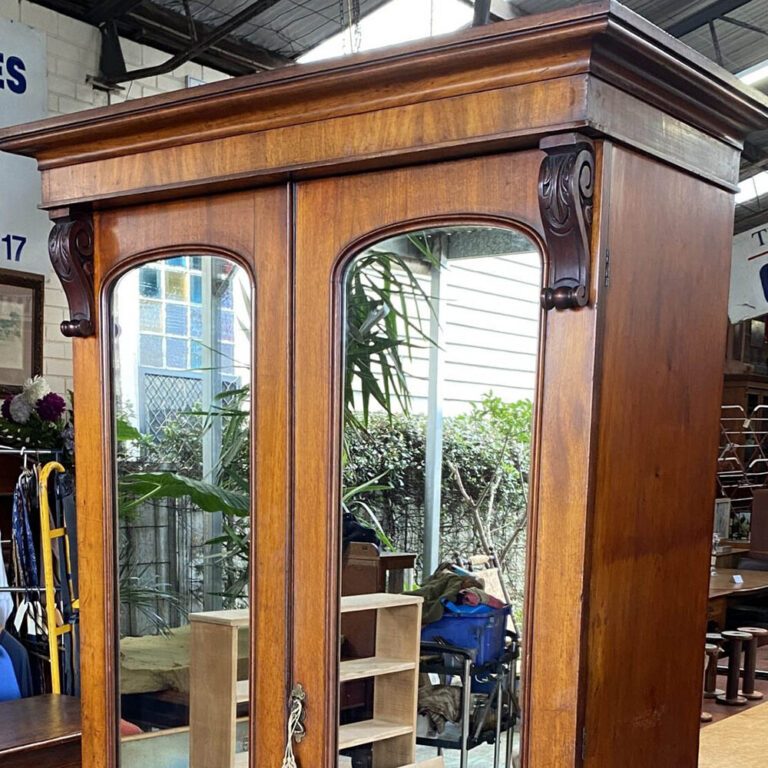 Early Victorian cedar wardrobe