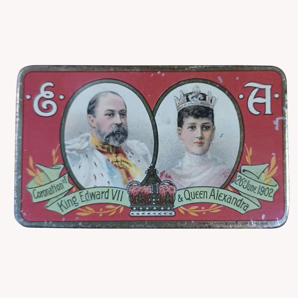 Cadbury’s Chocolates antique tin coronation 1902
