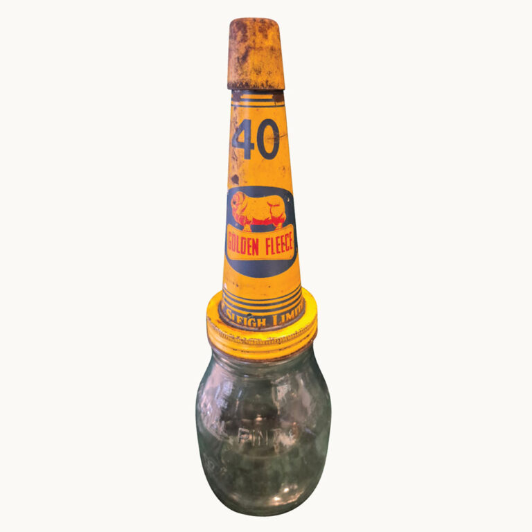 Golden Fleece tin top oil bottle