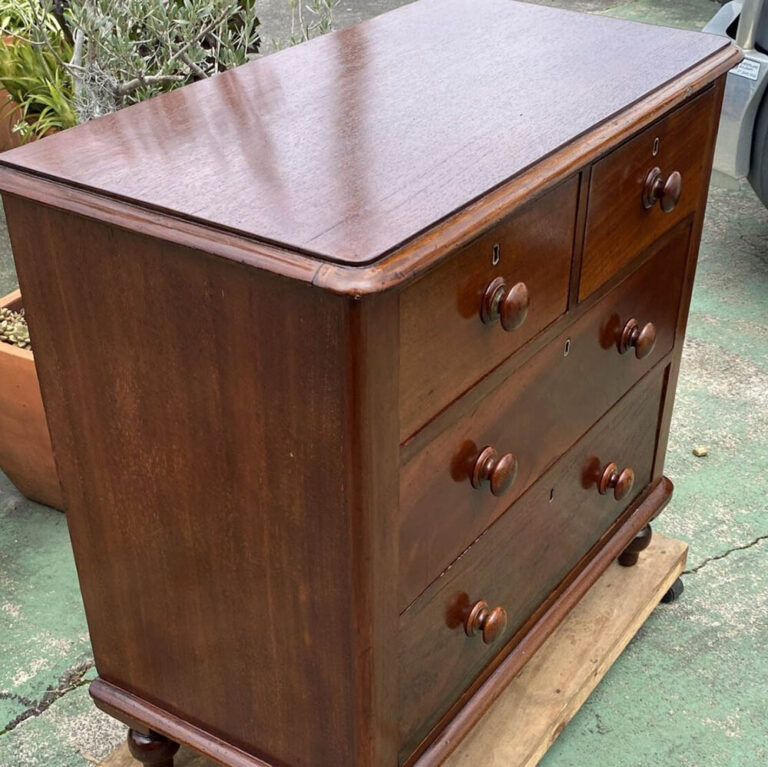 Victorian cedar four drawer chest