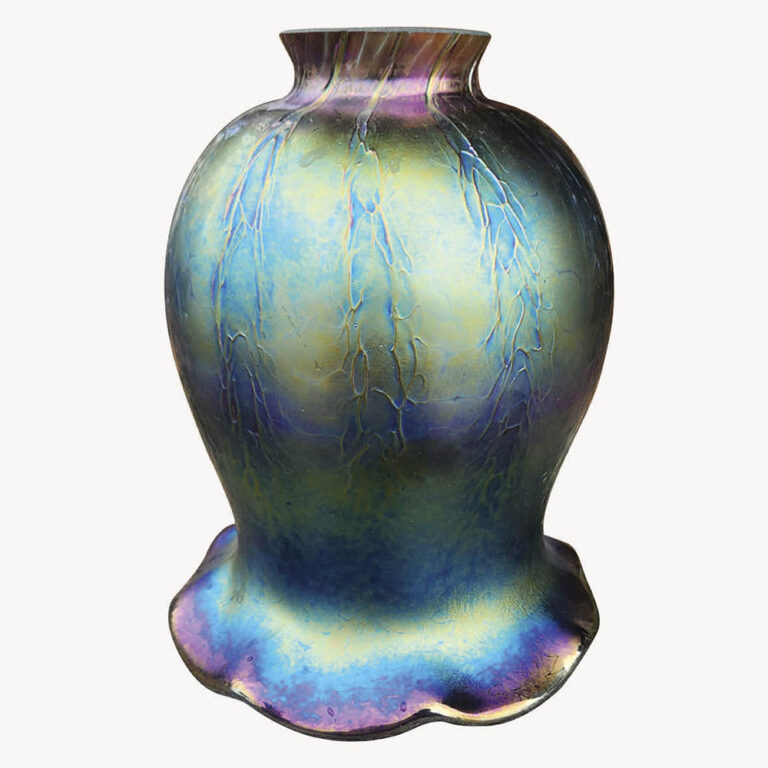 French glass light shade