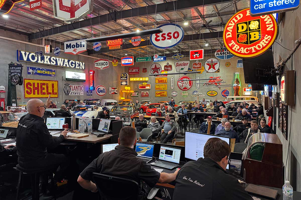 Burns & Co. Auctions live auction floor