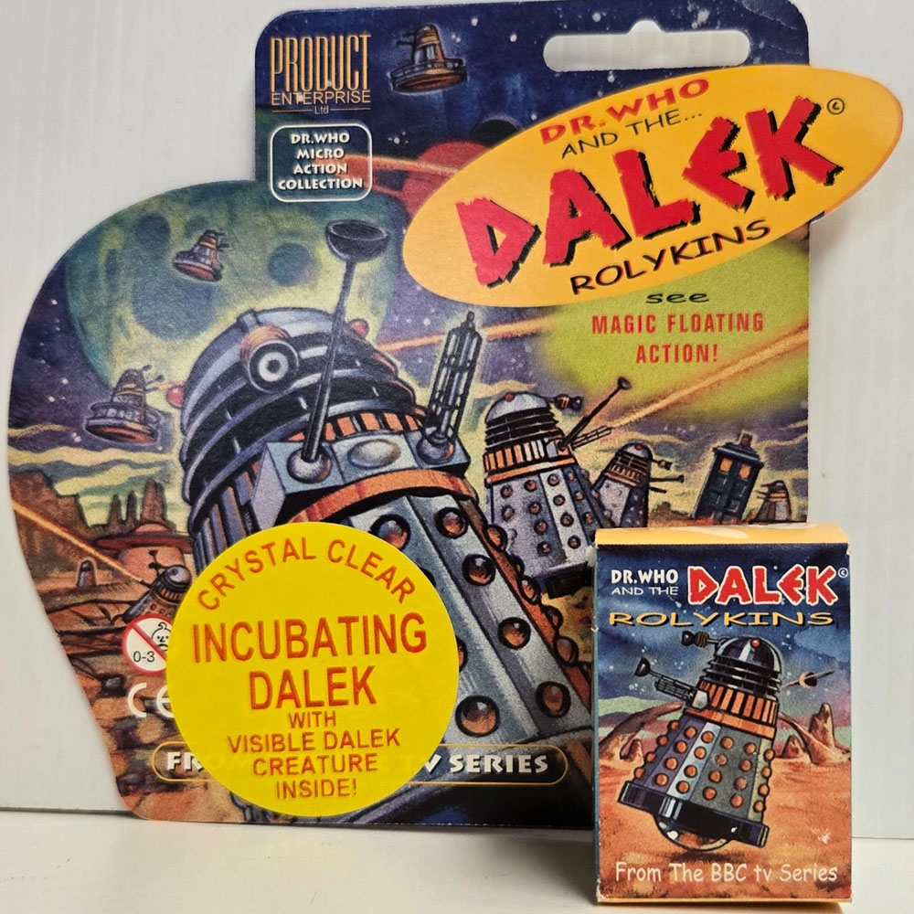 Dr Who and The Dalek Rolykins Crystal Clear Incubating Dalek