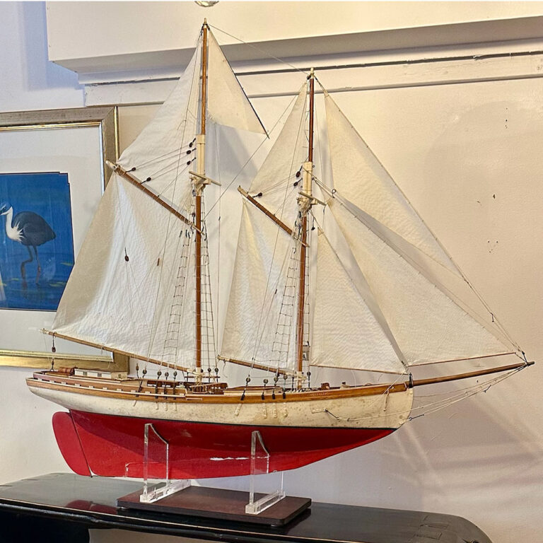 Fabulous vintage model of a Falmouth workboat yacht ‘Demelza’