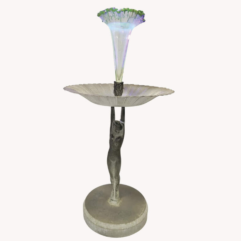 Art Deco Diana uranium epergne