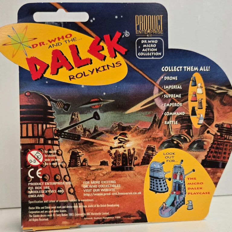 Dr Who and The Dalek Rolykins Crystal Clear Incubating Dalek