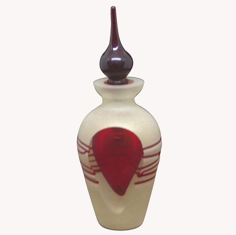 Abacus teardrop glass perfume bottle