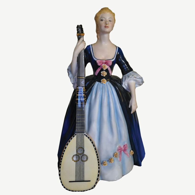 Rare Royal Doulton figurine, Chitarrone by Peggy Davis