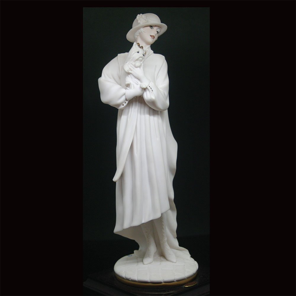 Giuseppe Armani Florence ceramic figurine, ‘Lady With Terrier’.