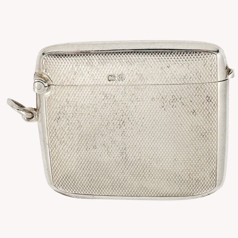 George V Asprey silver vesta case, Chester, 1928.