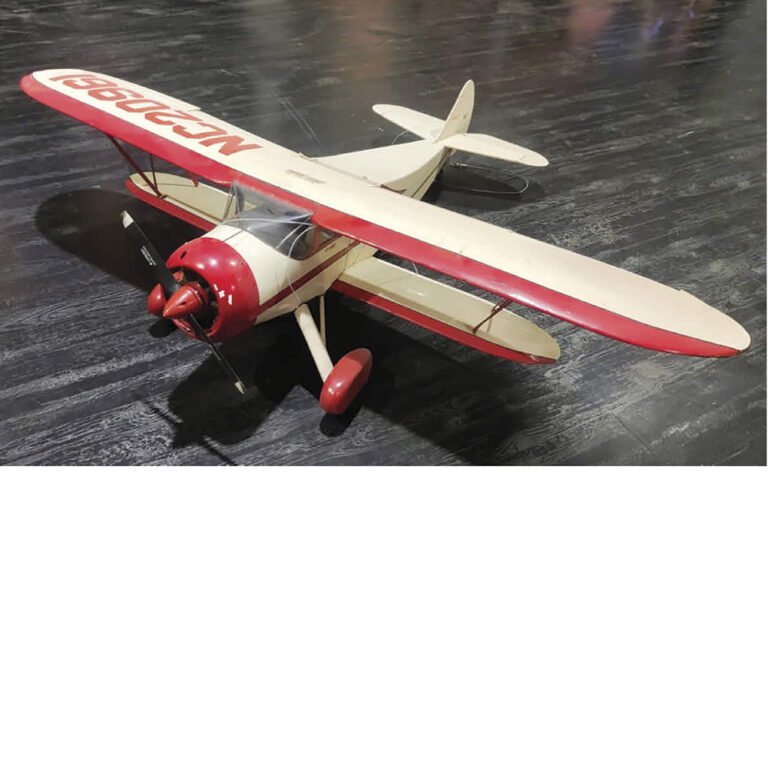 Vintage model biplane WACO 1937 Standard cabin biplane