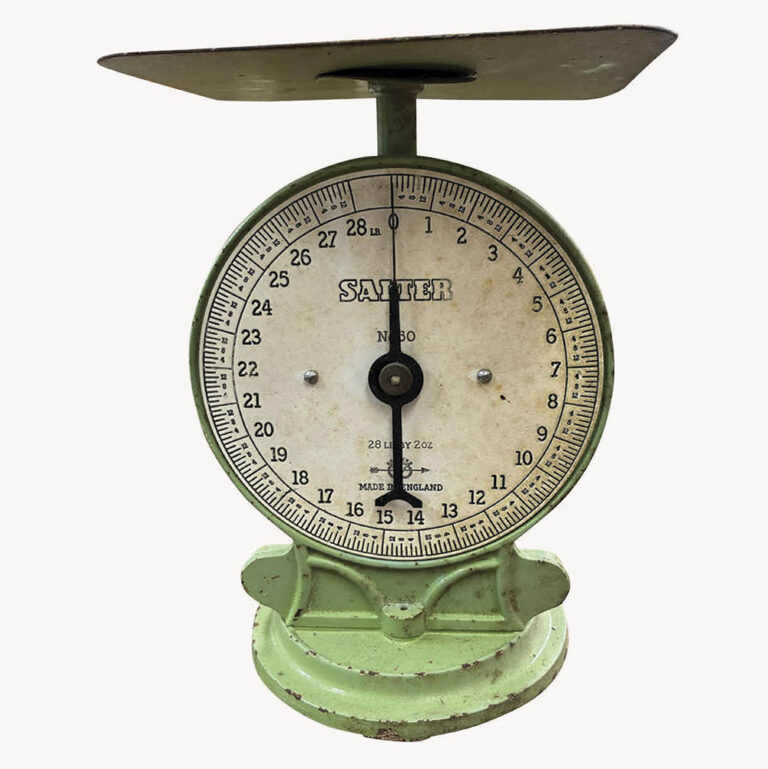 English Salter scales No 50. 28lb x 2oz.