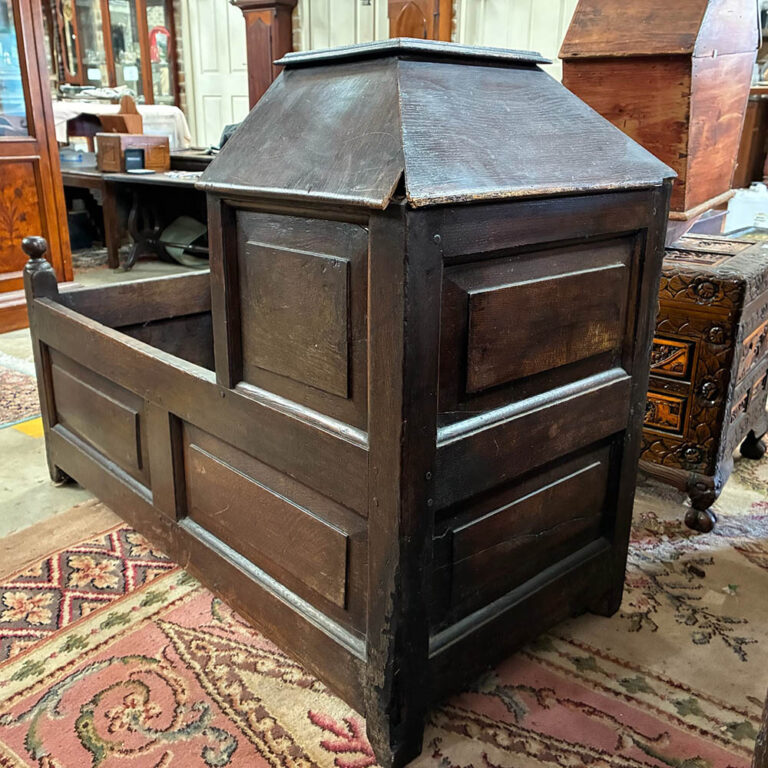 English oak child’s crib