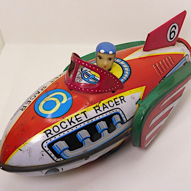 Vintage tin toy from the 1950s/60s, Rocket Racer #6