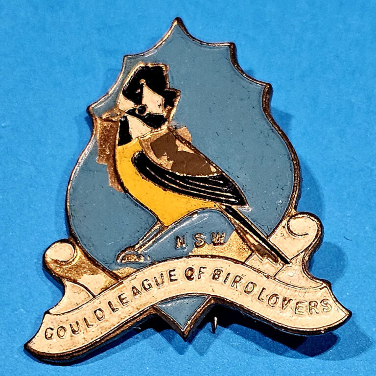 NSW Gould League of Bird Lovers enamel badge